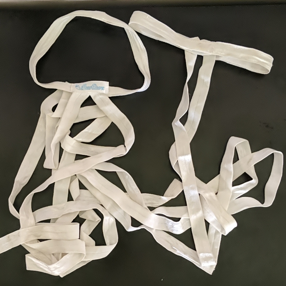 White Rave Leg Wraps